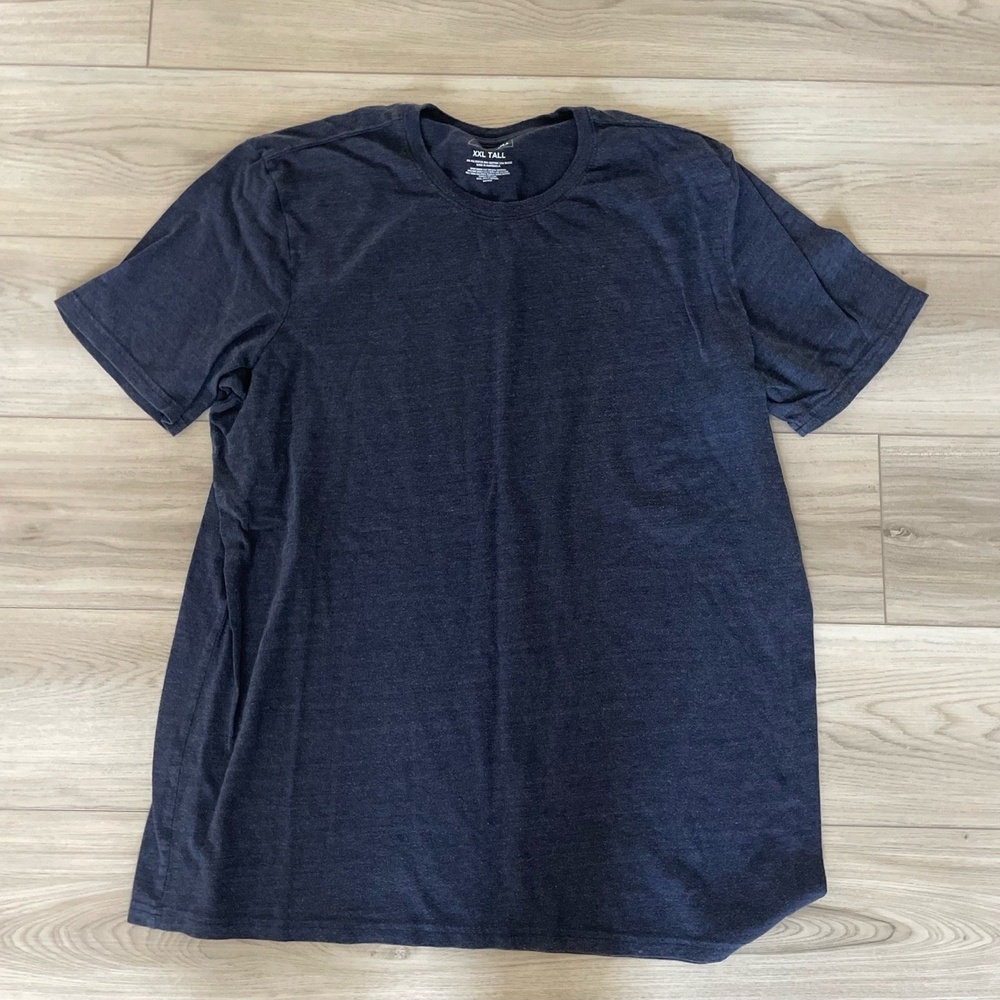 Sonoma Heather Blue‎ Crew Neck Short Sleeves Tee Shirt Size 2XL Tall